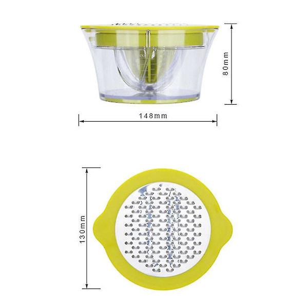 Manuel Professionel Citruspresser Frugtpresser Limepresser Med Beholder 400ml
