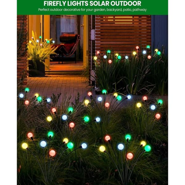 4-i-1 Solcellehagelys - Sommerfugl LED med Fjernkontroll & 8 Moduser, Auto Timer