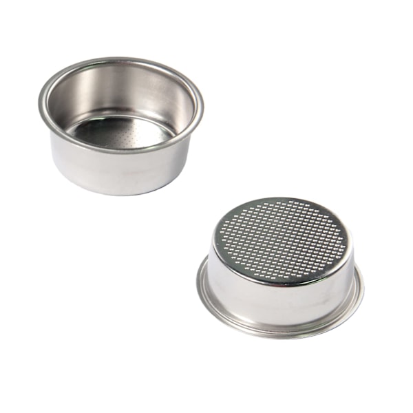 2 stk. 51mm filterkurv, kaffefilterkurv i rustfrit stål, espressofilterkurv, 51mm ikke-tryksat filterkurv til kaffe