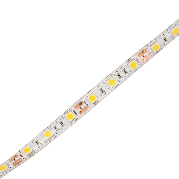 5m 300 Led 5050 Smd Varm Hvid Vandtæt Bil Fleksibel Strimmel Lys 12v Diy Fest