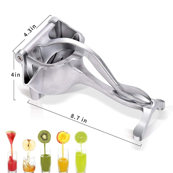 Kvalitets manuel citruspresser - manuel citruspresser i aluminium - citruspresser til citroner, limefrugter, appelsiner og andre citrusfrugter