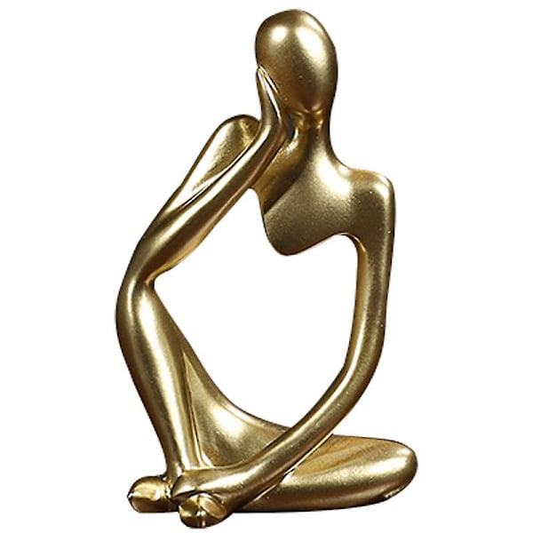 Mini abstrakte figur ornamenter (gylden riktig tenkning)