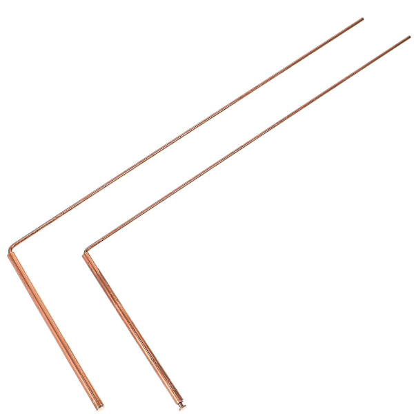 2 st Dowsing Rod Mässing Dowsing Rod Bärbar Divining Probe Rod Bärbar Probing Rod