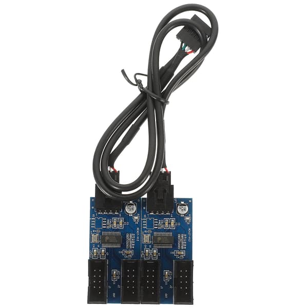 USB-otsikon jatkokaapeli, USB 2.0 9-pin 1 - 4 liitinsovitin
