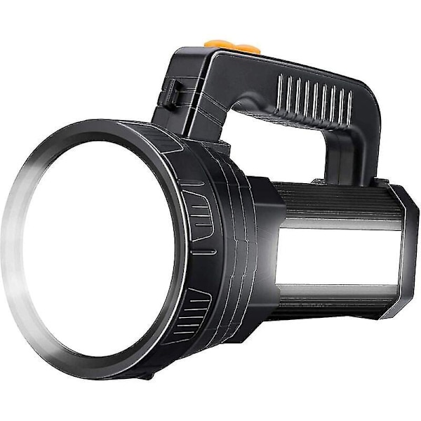 15000 Lumen Genopladelig Super Lysstærk LED Lommelygte Med 6 Lystilstande, Vandtæt LED Lommelygte Til Camping Nødsituation (sort)