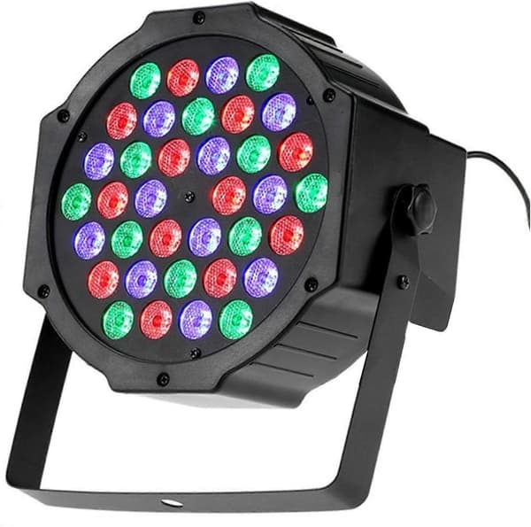 36W RGB projektør med lydsensor, farvet lys