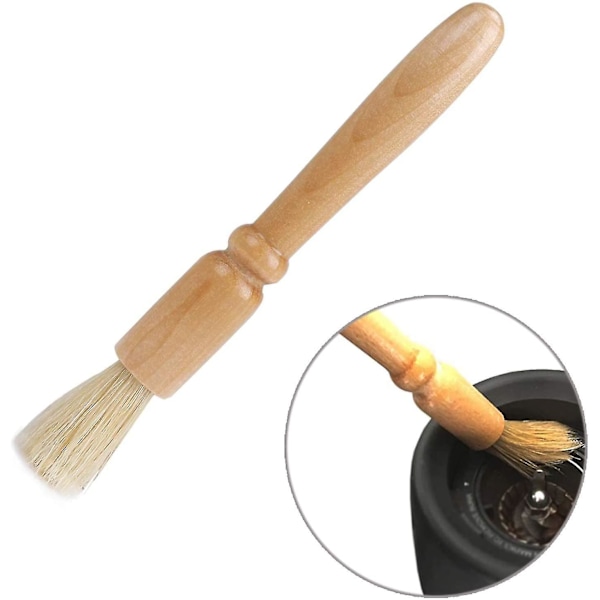 Coffee Machine Cleaning Brush Wooden Coffee Brush Espresso Machine Brushes Coffee Handle Brush Clean