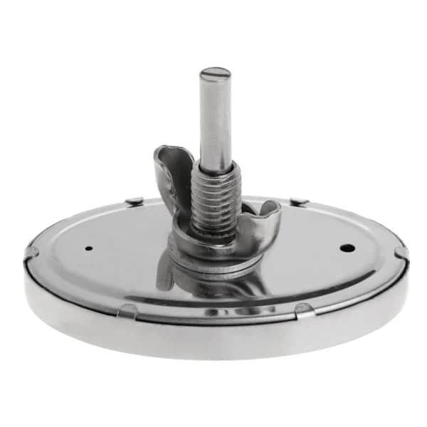 Oval BBQ-termometer Rostfritt Stål Värmeindikator Ersättning för Kolgrill 100 till 800°F Silver
