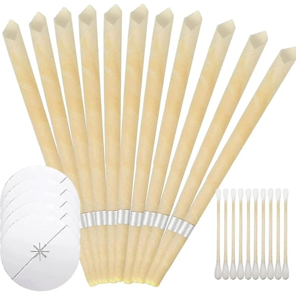 12 Pcs Wax Removal, Ear Wax Removal Tool Kit With Cotton Swab, Easy To Use(y-1) C