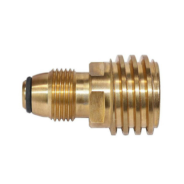 2 stk. Propangasadapter konverterer Lp Tank Service Valve til Qcc1/type1 Udløb Messingadapter
