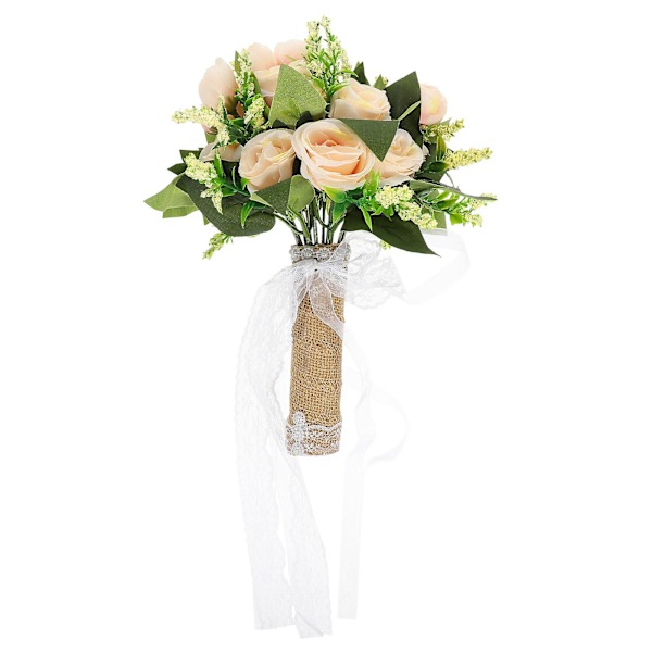 Bröllopsbukett med konstgjorda blommor, vacker brudbukett