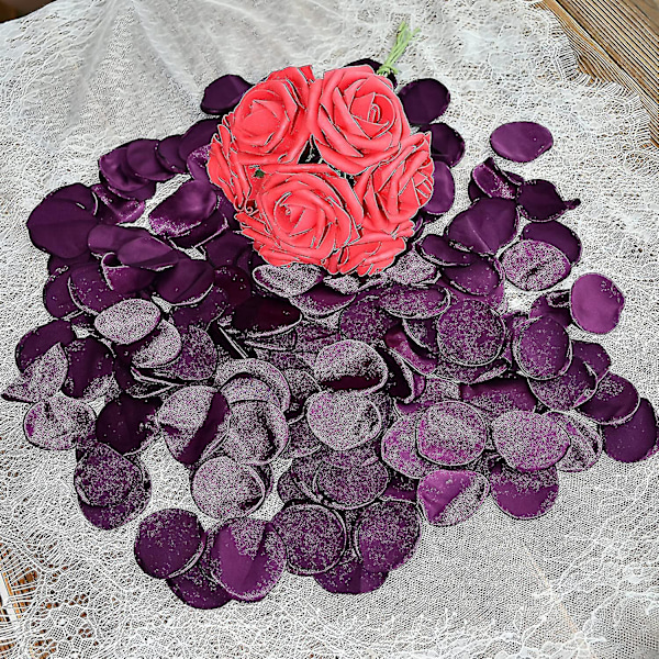 Rose Silkeblader 200 Stykker For Bryllup, Jul, Bursdag, Nyttår Og Andre Feriefeiringer