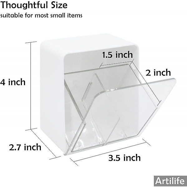 Badeværelses Qtip Holder Glas Til Vatpinde, Vatbolde, Vatbolde, Kommode Bordplade Organizer