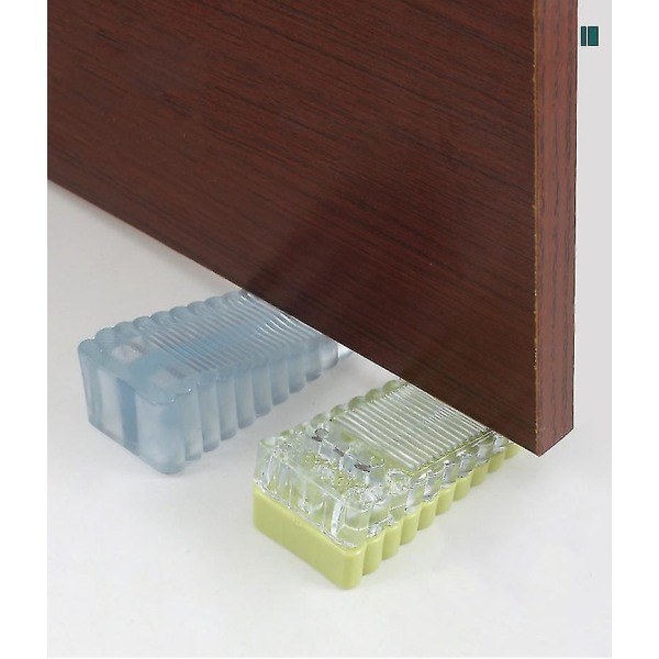 5 st Hem Justerbar Höjd Anti-halk Golv Gummi Dörr Stoppar (transparent)