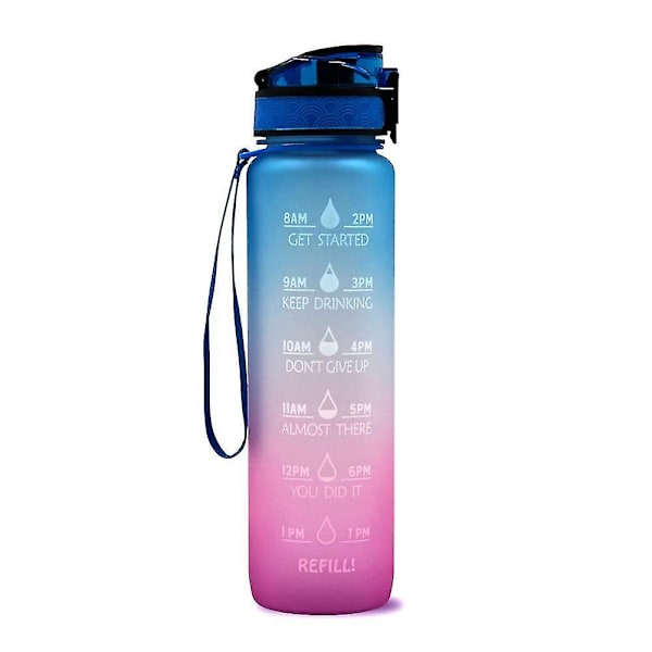 1000ml Mini kannettava silikoni taittuva ultralekea urheilupullo