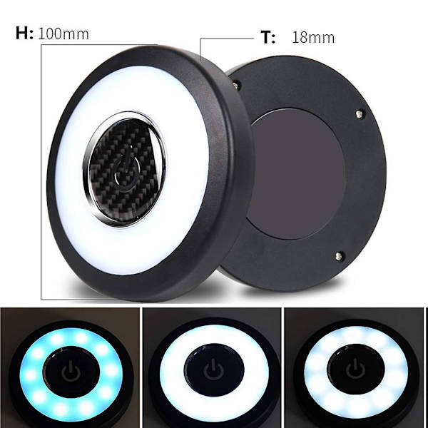 Universell USB-laddningsbar LED-lampa för bilens interiör LED-bagageutrymmesbelysning