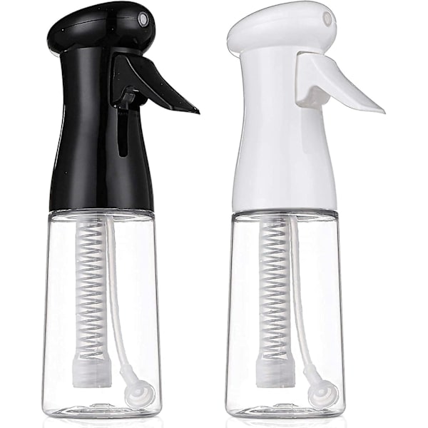 2-pack hårsprayflaska, 7,5oz/212ml klar kontinuerlig vattensprayflaska