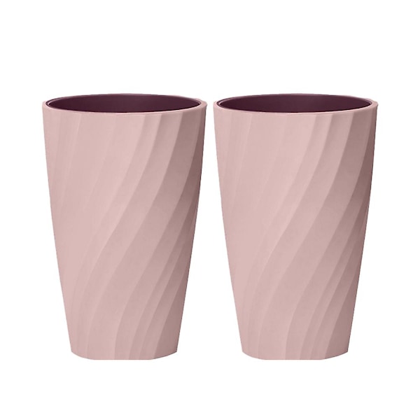 2 st Hem Tandborste Mugg Bärbar Gurgla Kopp Enkla Tandborste Kopp Resa Tandborste Hållare (Rosa)