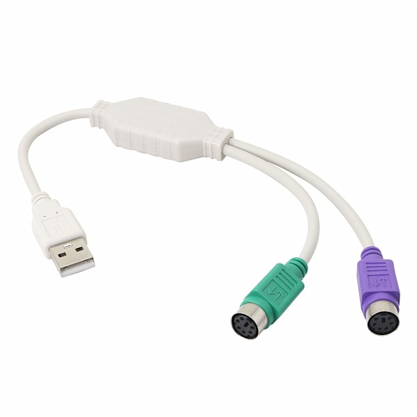 PS/2 to USB Cable LEIHONG USB to PS/2 Plug Active USB to Dual PS/2 Adapter Keyboard Mouse Converter Adapter for The