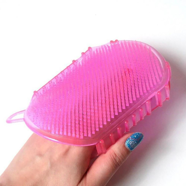 Hierontasuihkuharja Silikonihansikas Kylpyharja Exfoliation Brush Akupunktio Stimulaatio Iho Puhdas