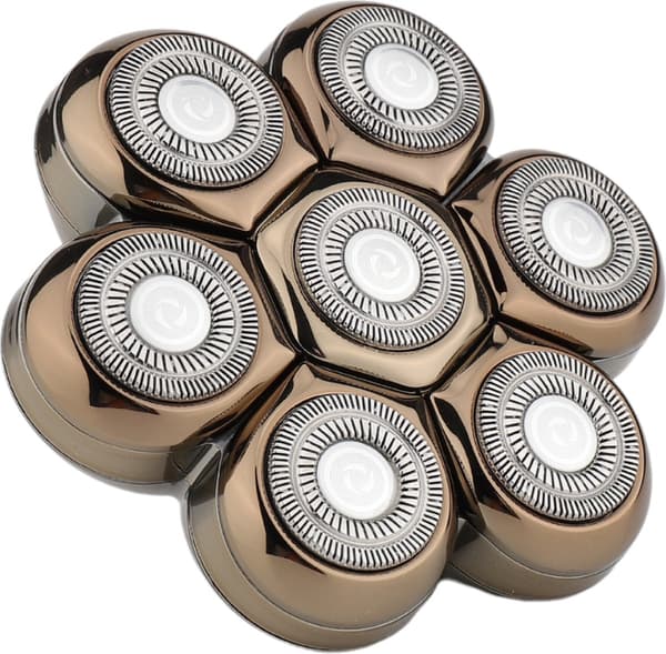 Magnetiskt ersättningsskärhuvud med 7 blad för män, kompatibelt med SkullSharp PRO MAX 6-i-1 MS-686 MS-687