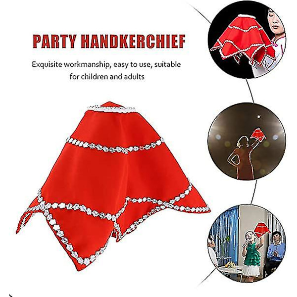 2 st Dansnäsduk Oktagonal Handduk Tyg Yangko Roterande Vår Festival Prestanda Bal Prop