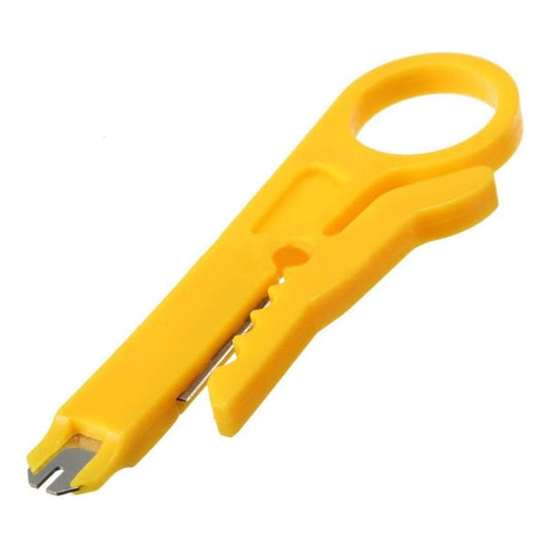 Mini Wire Stripper 1 Pakke Netværkskabel Stripper Punch Down Cutter til Netværkskabel, RJ45/Cat5/CAT-6 Datakabel
