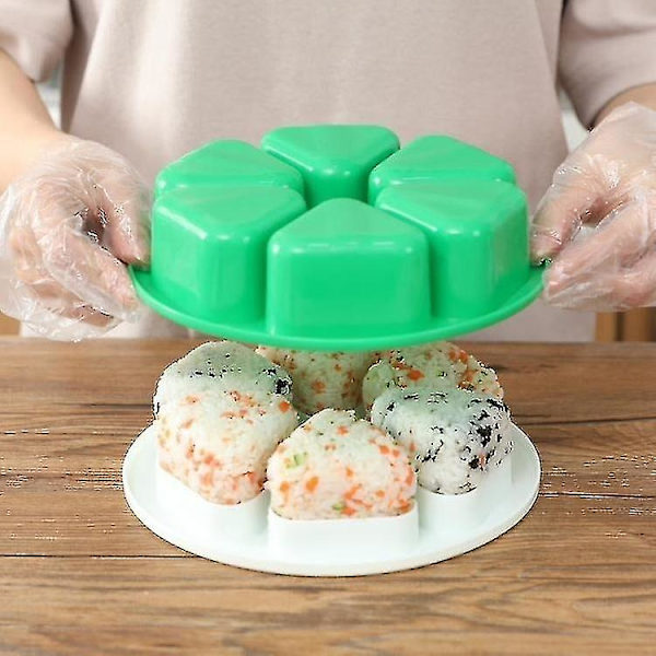 2 stk. 6 i 1 Sushi Trekant Onigiri Bento Box Form