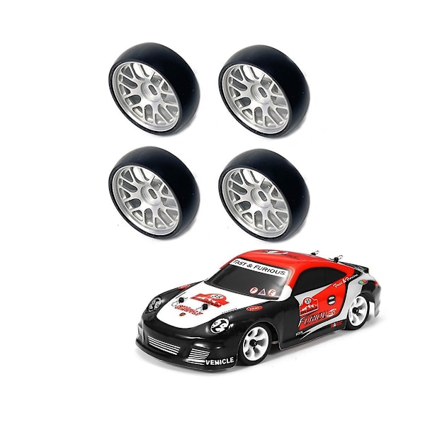 26,5 mm kova drift-metallivanne rengasrenkaat 284131 K969 K979 K989 Mini-z 1/28 Rc auton osat, hopea