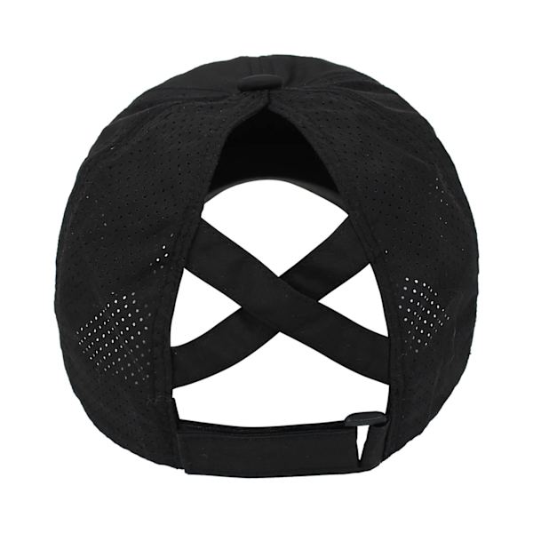 Womens Criss Cross Ponytail Baseball Cap Justerbar Hög Messy Bun Snabbtorkande Mössor för Utomhussporter Resor