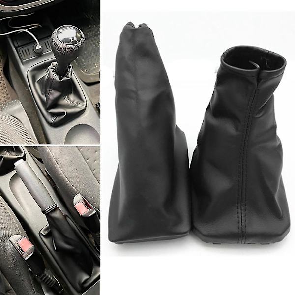 Växelspaksdamask Växelspaksdammskydd Läder Växelspakskydd Med Handbromsskydd För Opel Corsa C Tigra