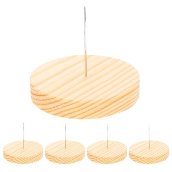 5 st dockställ nål träbas dockställ nålfiltning dockdisplayhållare för filtning av djursdockor