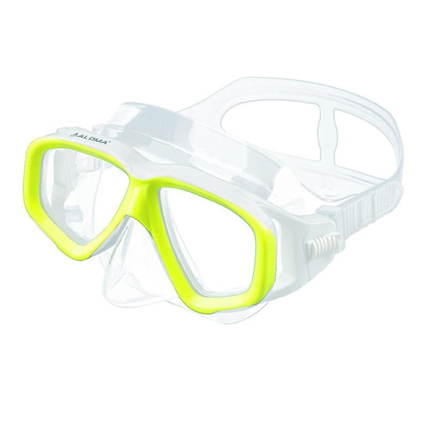 Transparent Silikon Mask Huvudband, Anti-imma Glasögon Mask Snorkling, Am408 Fluorescerande Gul