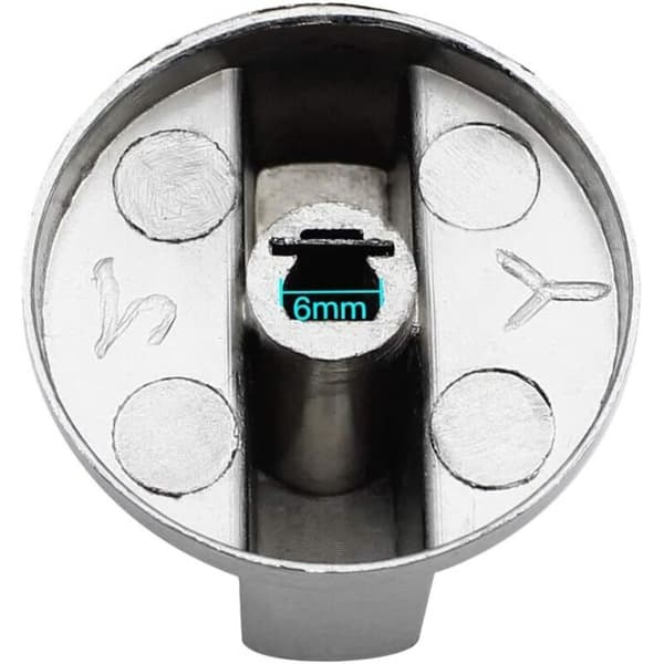 6 kpl Universal Metal Control Knobs Kaasulieden nuppi 6 mm Universal Control Knobs Lieden nuppi kaasuliedelle Uunille Keittotasolle