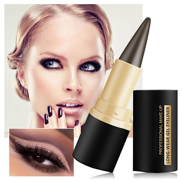 Meikkivoide Eyeliner Matta Pitkäkestoinen Eyeliner-kynä Nopeasti Kuivuva Eyeliner Vedenpitävä Musta Meikkikynä Kosmetiikkatarvikkeet Meikkityökalu
