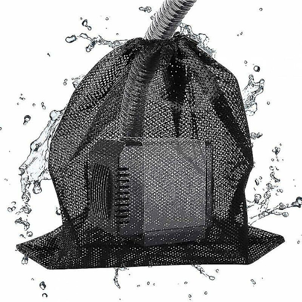 Filterposer, Genanvendelig Mesh Vandpumpe Filterpose, Anti-clog Net Med Snøre, Akvarie Vandpumpe Dam Filter Net 31x41cm