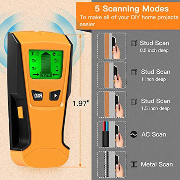 Stud Finder Väggdetektor Elektronisk Stud Sensor Väggscanner Multifunktionell Vägg Stud Sensor Detektor Med Lcd-display