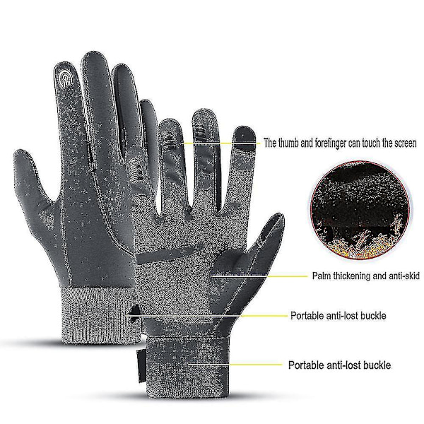 Vanntett Pureh for menn og kvinner, varm vinter med sensitive fingertupper