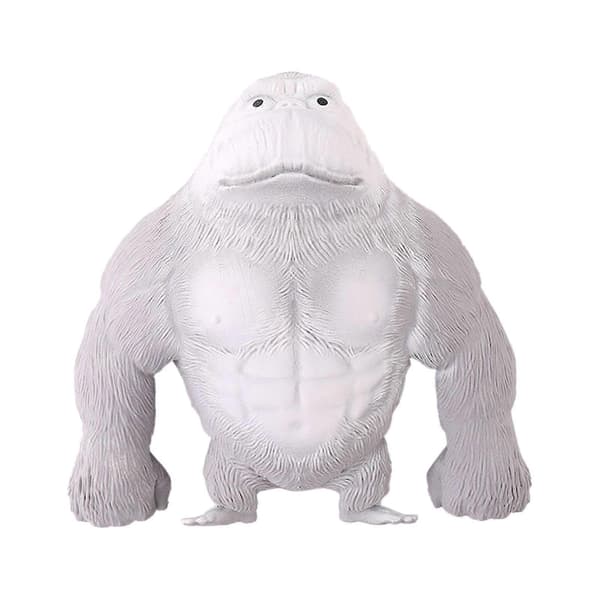 Simuleringsgorilla Ape Stretchig Squish Antistress Klem Elastisk Apeleke Grå Grey 23*22