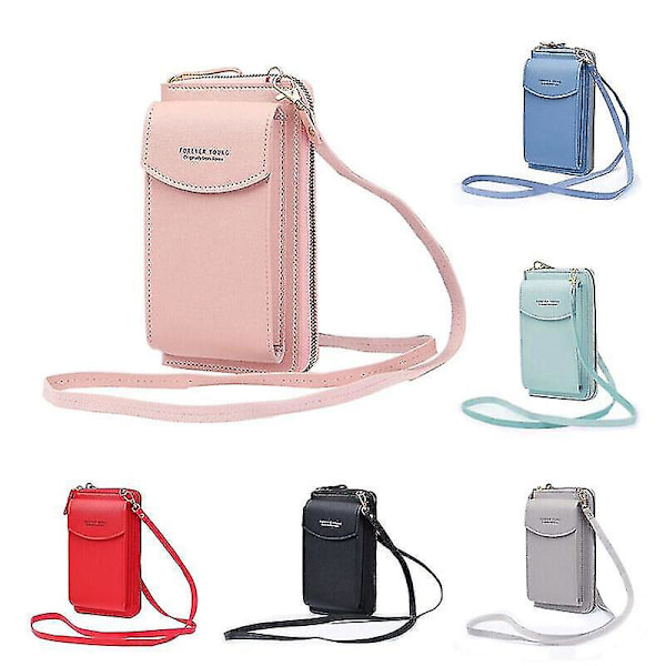 Naisten Clutch-laukku Lompakko Nahkainen Käsilaukku Kortti Puhelinpidike Kotelo Kolikko