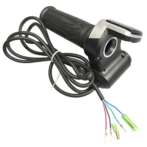2x Cykel Twist Gasreglage För Elcykel Gasreglage 36v 48v Gasreglage Lcd-Display Låstangent