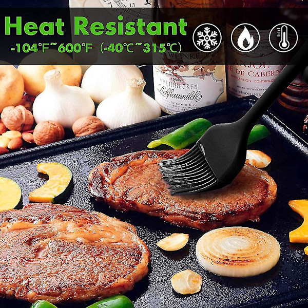 2-delad non-stick silikon köksredskap set, värmebeständigt