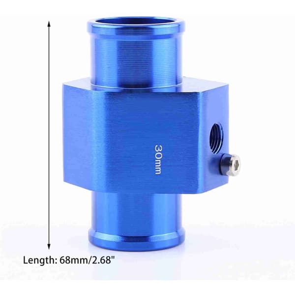 Universal bil vanntemperatursensor adapter blå 30mm