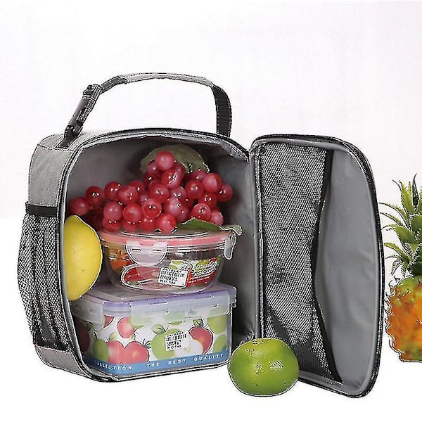 Canvas Lunch Bag Vuxna Isolerad Lunchlåda Lunchlådor Student Lunchväskor