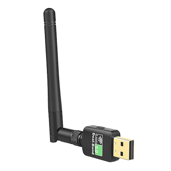 Usb Wifi+bt V5.0 -sovitin, langaton yhteysdongle Bluetooth-yhteensopiva