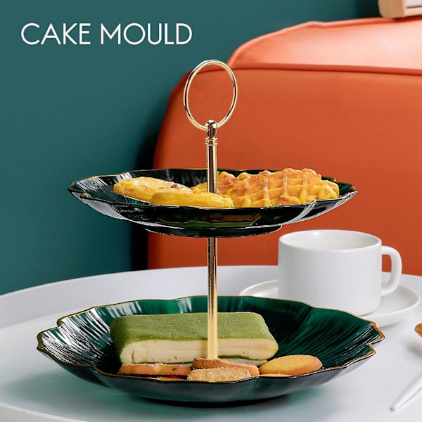 5 Bröllop Metall Guld 3 Tier Cake Stand Center Handtag Stänger Beslag Kit -t