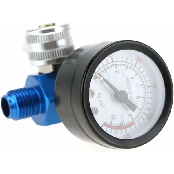 Malersprøjte Trykmåler Luftkompressor med Trykmåler - Malersprøjte Præcisionsregulator Måler Luftstrømmen i Sprøjtepistoler og Pneumatiske Værktøjer