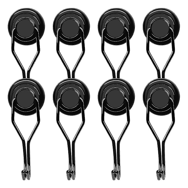 Magneettiset koukut, raskaat, ripustus 60 paunaa, mustat magneettiset koukut grilliin, risteilyhytteihin, jääkaappiin