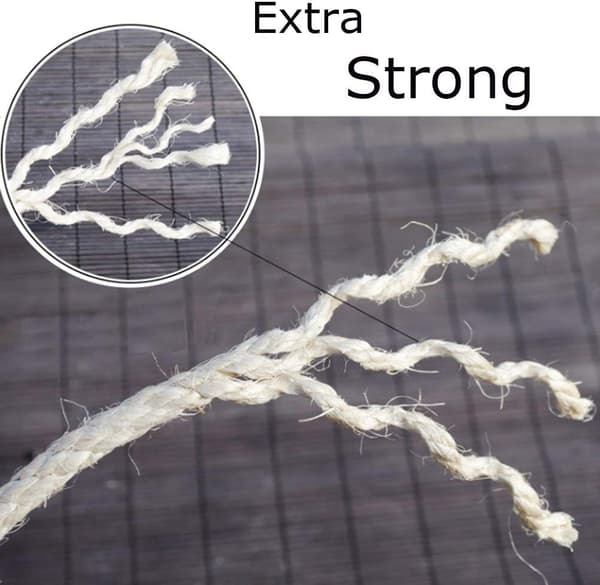 30m Sisaltau 8mm - DIY Erstatning for Klorebrett til Katt