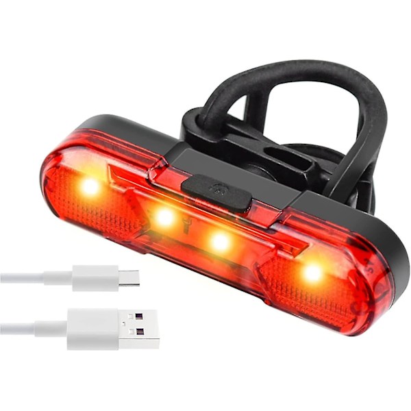 Led Red Bicycle Taillights Usb Can Be Charged